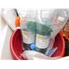 Image 4 : Large Bus Tub Full of Halloween Party Decor, Plates Cups Goodie Bags Etc Includes Bin