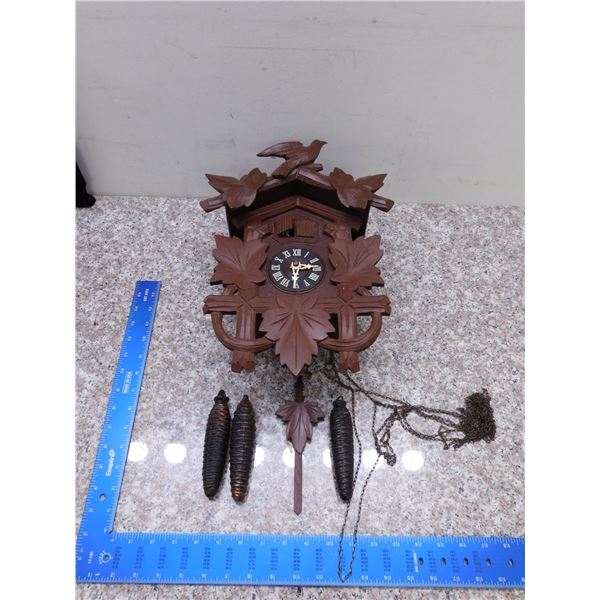 Made In Germany Cuckoo Clock Wooden Pendulum Weights