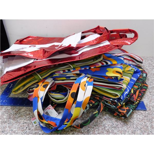 Lot of 16 Summer Tote Bags Reuseable Bags Cloth Dollarama