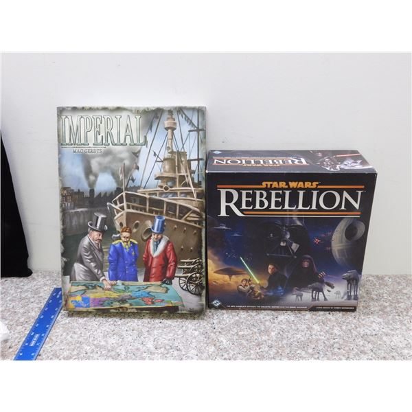 Lot of 2 Board Games Tabletop Gaming Star Wars Rebellion and Imperial ac Gerdts Strategy