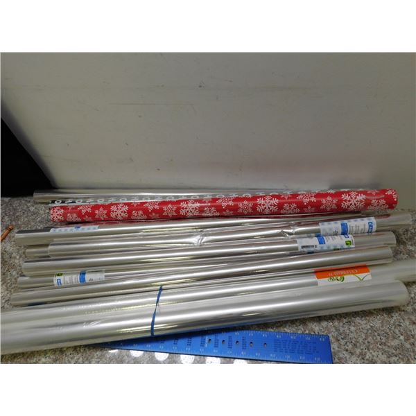 Lot of 12 Cellophane Gift Wrap Christmas Wrap Giftbox Prize Basket