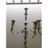Image 3 : 2 Large (41" high) Silvertone Candelabras One Needs Repair