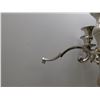 Image 4 : 2 Large (41" high) Silvertone Candelabras One Needs Repair
