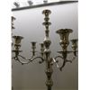 Image 5 : 2 Large (41" high) Silvertone Candelabras One Needs Repair