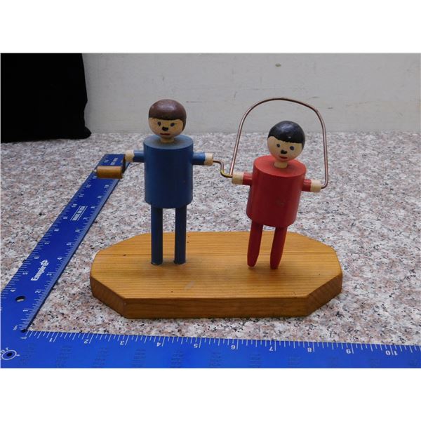 Skipping Children Folk Art (red child spins)