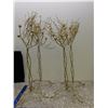 Image 1 : Set of 4 Gold Tone Candle Holder Decor 31" High