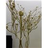 Image 4 : Set of 4 Gold Tone Candle Holder Decor 31" High