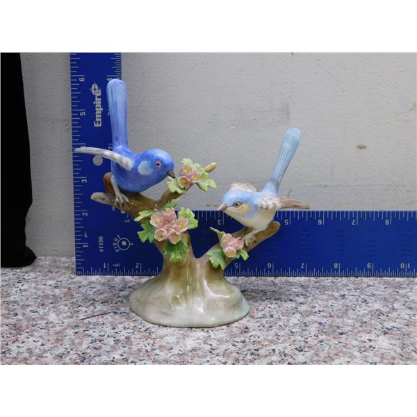 Crown Staffordshire J.T. Jones Bone China Bird Blue Wren