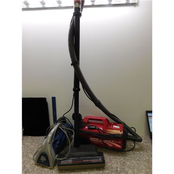 Lot of 2 Hoover & Dirt Devil Vacuums