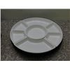 Image 1 : Signature Housewares Black & White Lazy Susan Serving Set