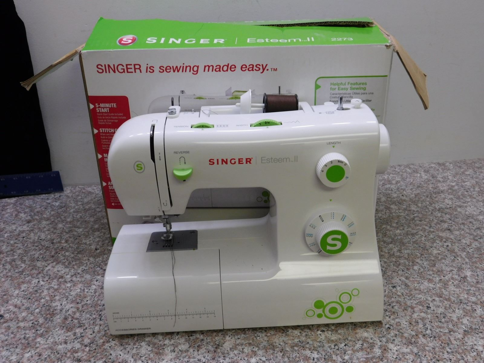 Sewing Machine Singer Esteem II 2273 With Box Sewing Machine Singer Esteem II 2273 With Box