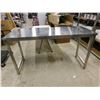 Image 1 : Stainless Steel New Age Kitchen Prep Table Chef's Industrial Table 64" x 2ft x 3ft"