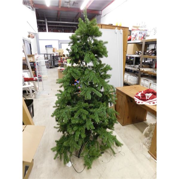 7ft Artificial Lighted Christmas Tree Green