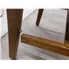 Image 5 : Mission-Oak Arts & Crafts Dining Chair Red Upholstery Wooden Frame