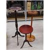 Image 1 : Lot of 3 Wooden Pedestal Stands Plants Decor