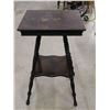 Image 2 : Wooden Side Parlor Table Bedside Victorian Square Style