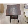 Image 3 : Wooden Side Parlor Table Bedside Victorian Square Style