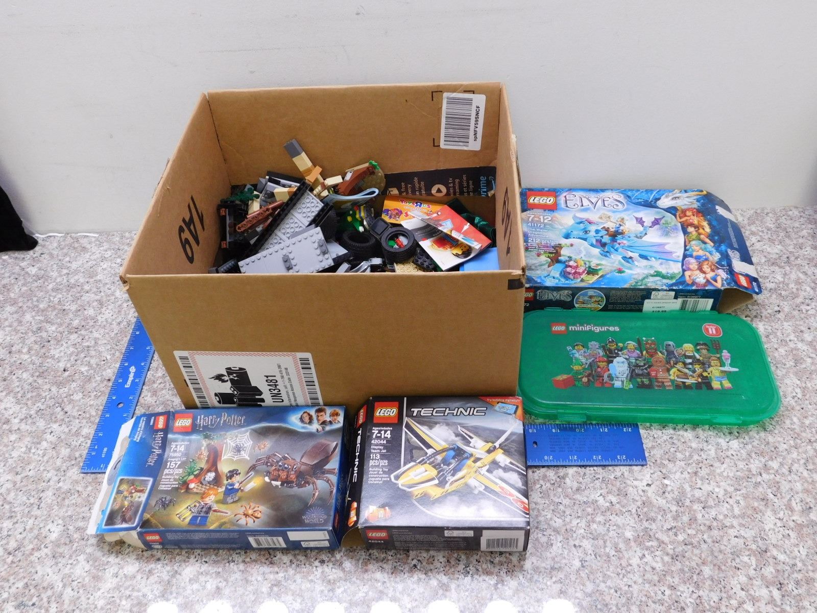 Box of LEGO Pieces and Sets Minifigs APPROX 5lb