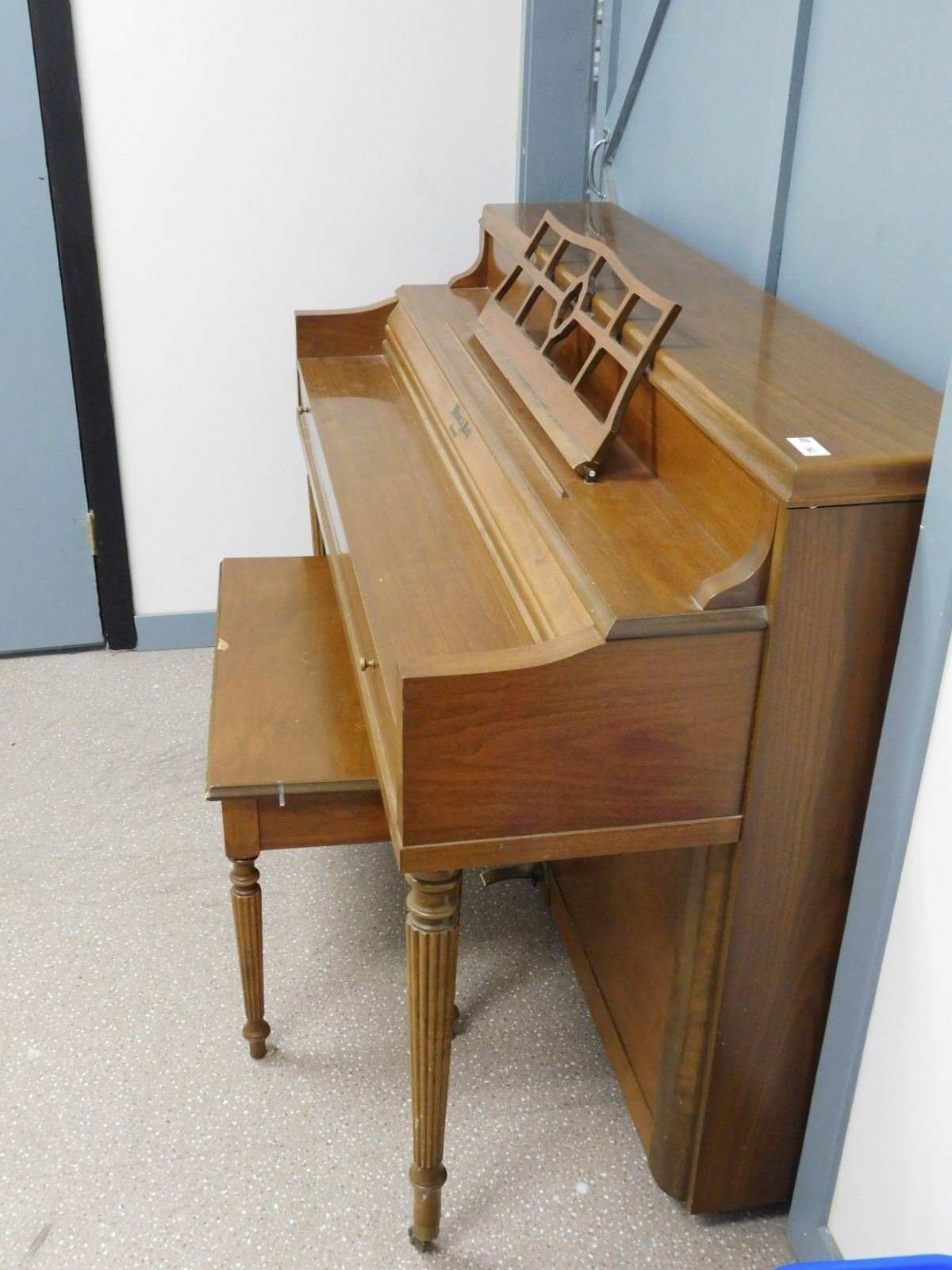 Wooden Standing Upright Piano Mason and Risch Toronto With Stool 58