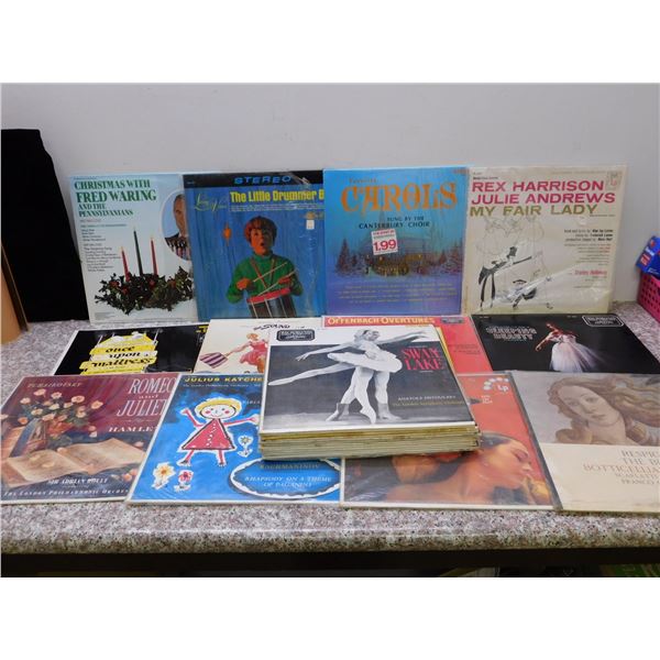 Lot of 24 Records LPs Soundtrack Opera Ballet Classical Christmas