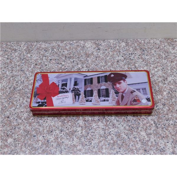 Elvis Happy Holidays Tin