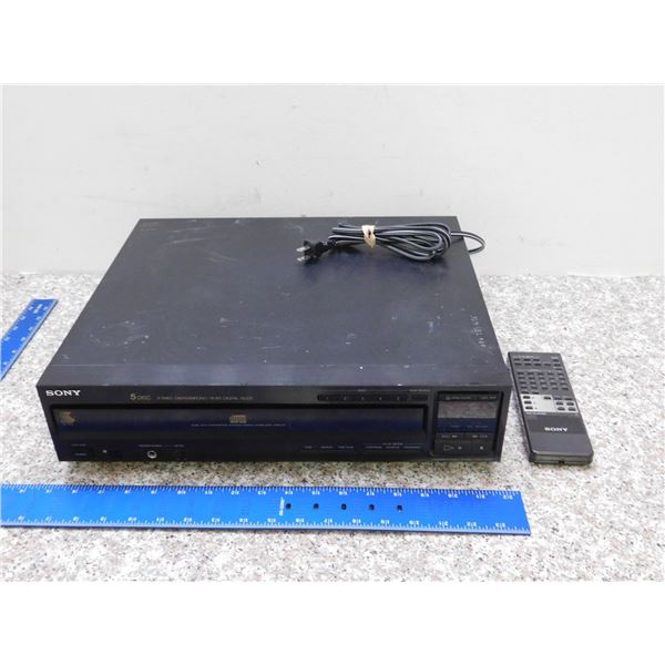 Sony CDP-C505 5 Disk Stereo CD Player plus remote