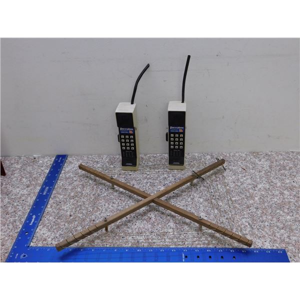 Antique Radio Antenna and Walkie Talkies