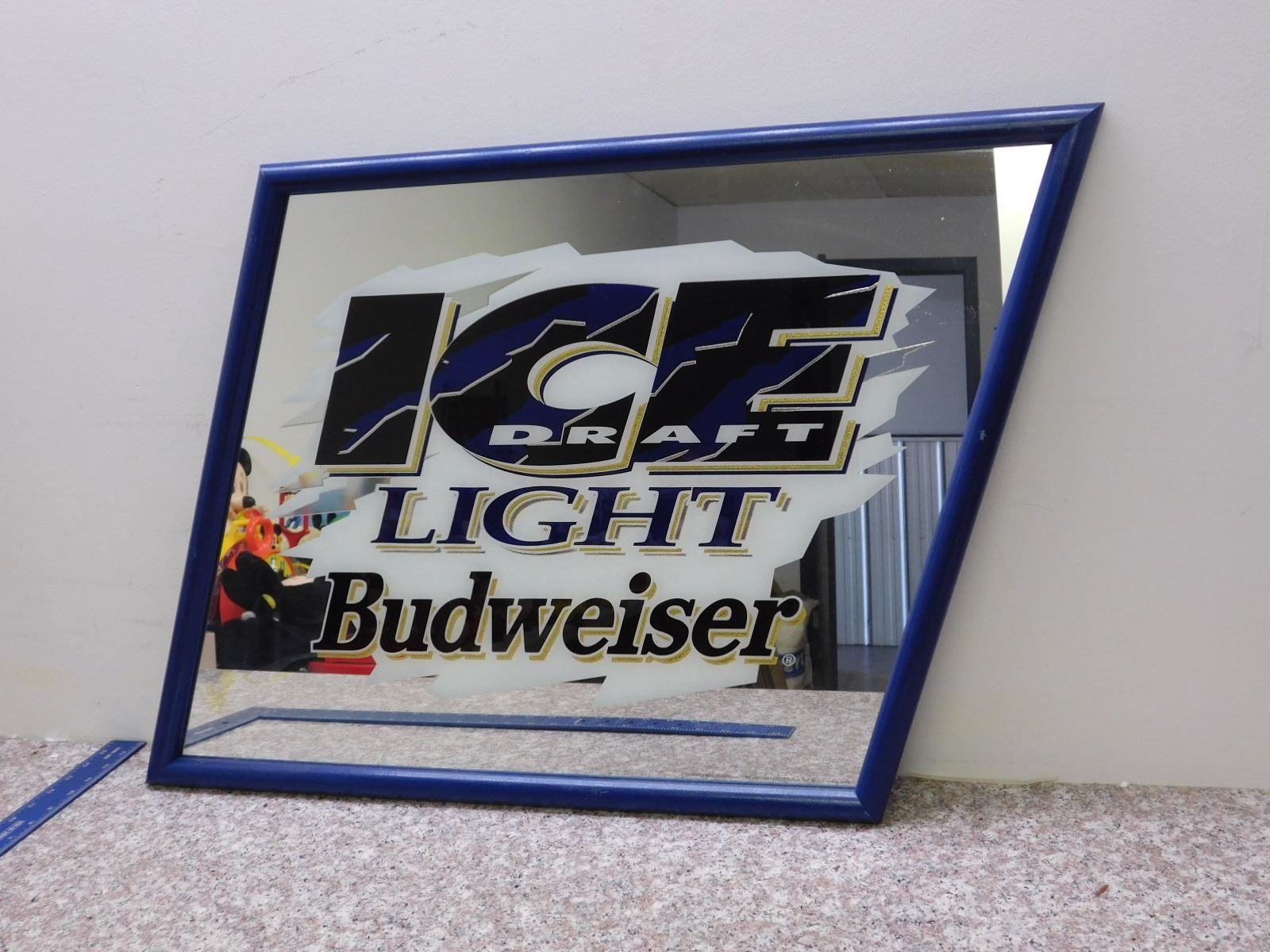 Budweiser ICE DRAFT KITE mirror 25" x 20" approx