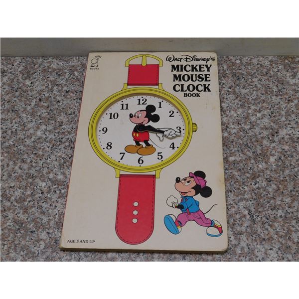 Mickey Mouse Clock Book Waly Disney Tuffy Books 1988