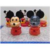 Image 2 : Lot of 5 Mickey Mouse Vintage Gumball Machine Banks