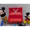 Image 6 : Lot of 4 Vintage Mickey Mouse Drink Sippy Cups and Lunch Box Plastic Disney World