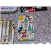 Image 4 : Vintage Lot of 4 Mickey Mouse Disney Calculator, Light Switch Cover and Pens