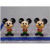 Image 1 : Vintage Lot of 3 Mickey Mouse Pull String Talking Character Toys