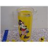 Image 4 : Vintage Mickey Mouse Juice Pitcher Set With Cups Disney Plastic