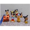 Image 1 : Lot of 8 Vintage Mickey Mouse Squeak Toys Rubber