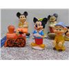 Image 3 : Lot of 8 Vintage Mickey Mouse Squeak Toys Rubber