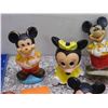 Image 4 : Lot of 8 Vintage Mickey Mouse Squeak Toys Rubber