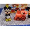Image 2 : Lot of 8 Vintage Mickey Mouse Squeak Toys Rubber Bath Toy