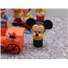 Image 3 : Lot of 8 Vintage Mickey Mouse Squeak Toys Rubber Bath Toy