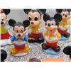 Image 4 : Lot of 8 Vintage Mickey Mouse Squeak Toys Rubber Bath Toy