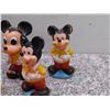 Image 6 : Lot of 8 Vintage Mickey Mouse Squeak Toys Rubber Bath Toy