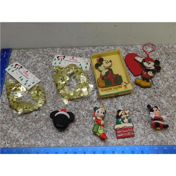 Lot of 8 Disney Holiday Christmas Ornaments Valentines Ornament Mickey Mouse