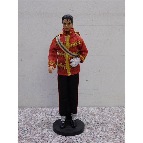 Vintage 1984 American Music Awards Michael Jackson Doll 12" With Stand