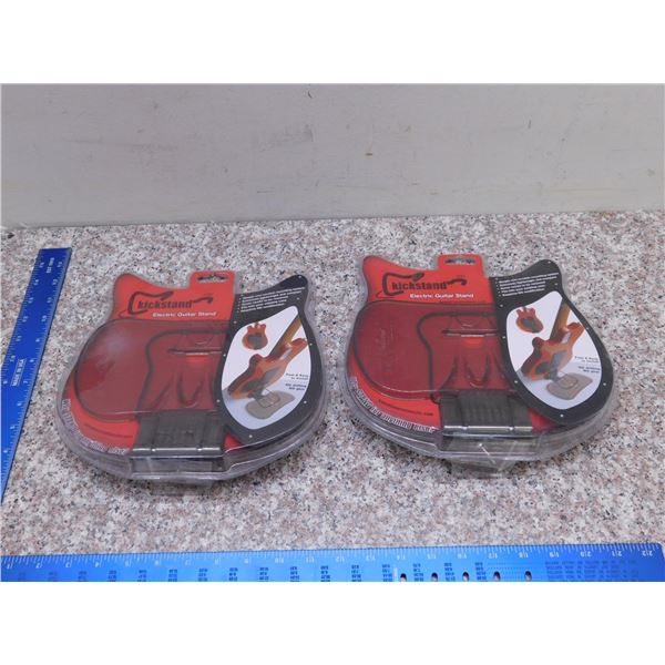 Lot of 2 Kickstand Electric Guitar Stands NEW PACKAGED