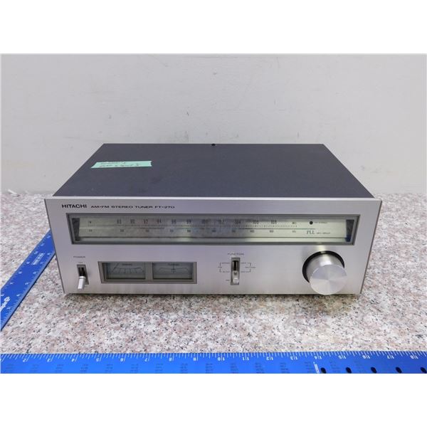 Hitachi AM FM Stereo Tuner FT-270 WORKS no Lights