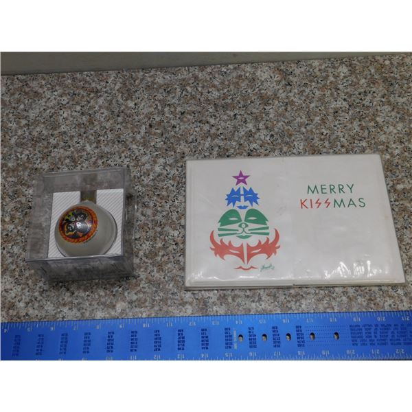 KISS Christmas Ornament and Merry Kissmas Christmas Cards