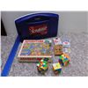 Image 1 : Gaming Lot Scrabble Puzzle Playing Cards Rubix Cubes