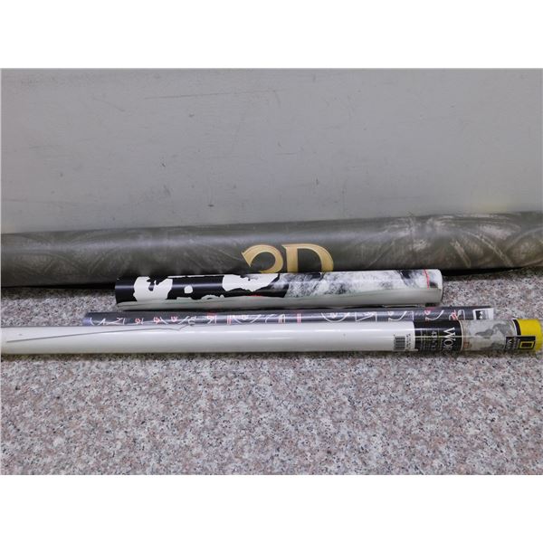 Lot of Posters World Map Puss In Boots Pork Industry Farming Promotional and Chicago Blackhawks