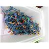 Image 6 : Lot of Christmas Lights Garland Decor Tree Ornaments Includes Bin