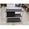 Image 3 : 3 Tier Shoe Stand With Foldable Storage Cube